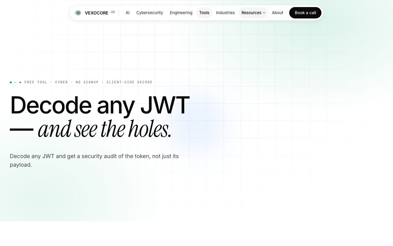 JWT Decode & Lint screenshot